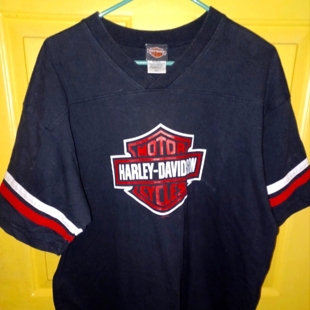 Harley Davidson Jersey T-shirt Black Xl